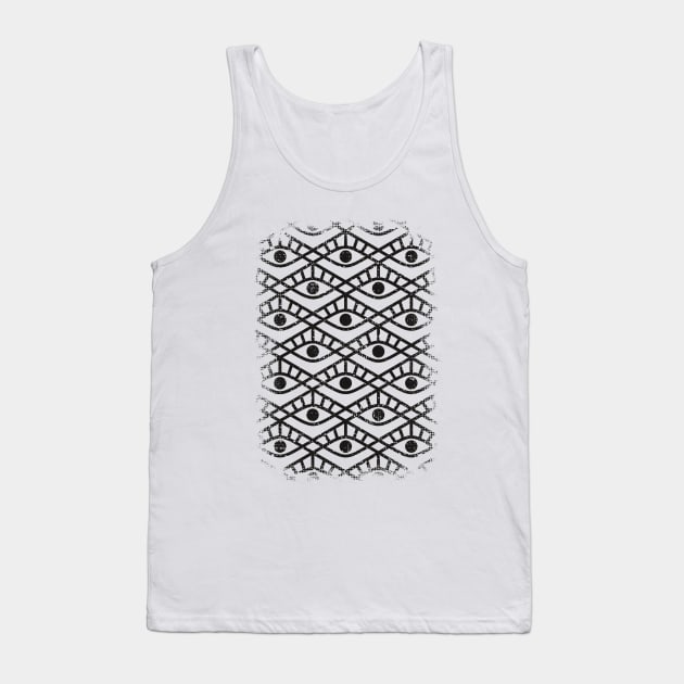 You are watched 2 (Geomteric Eye Pattern) Tank Top by lents